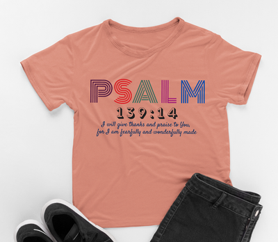 Psalm 139:14 High-Waisted Tee