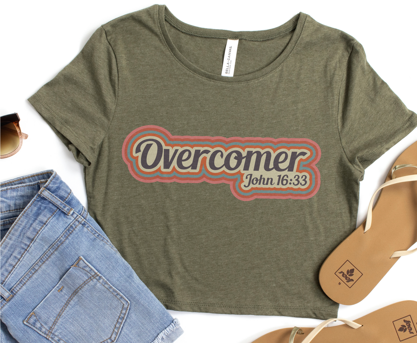 Overcomer Crop "Baby" Tee