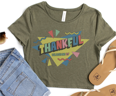 Thankful Crop "Baby" Tee