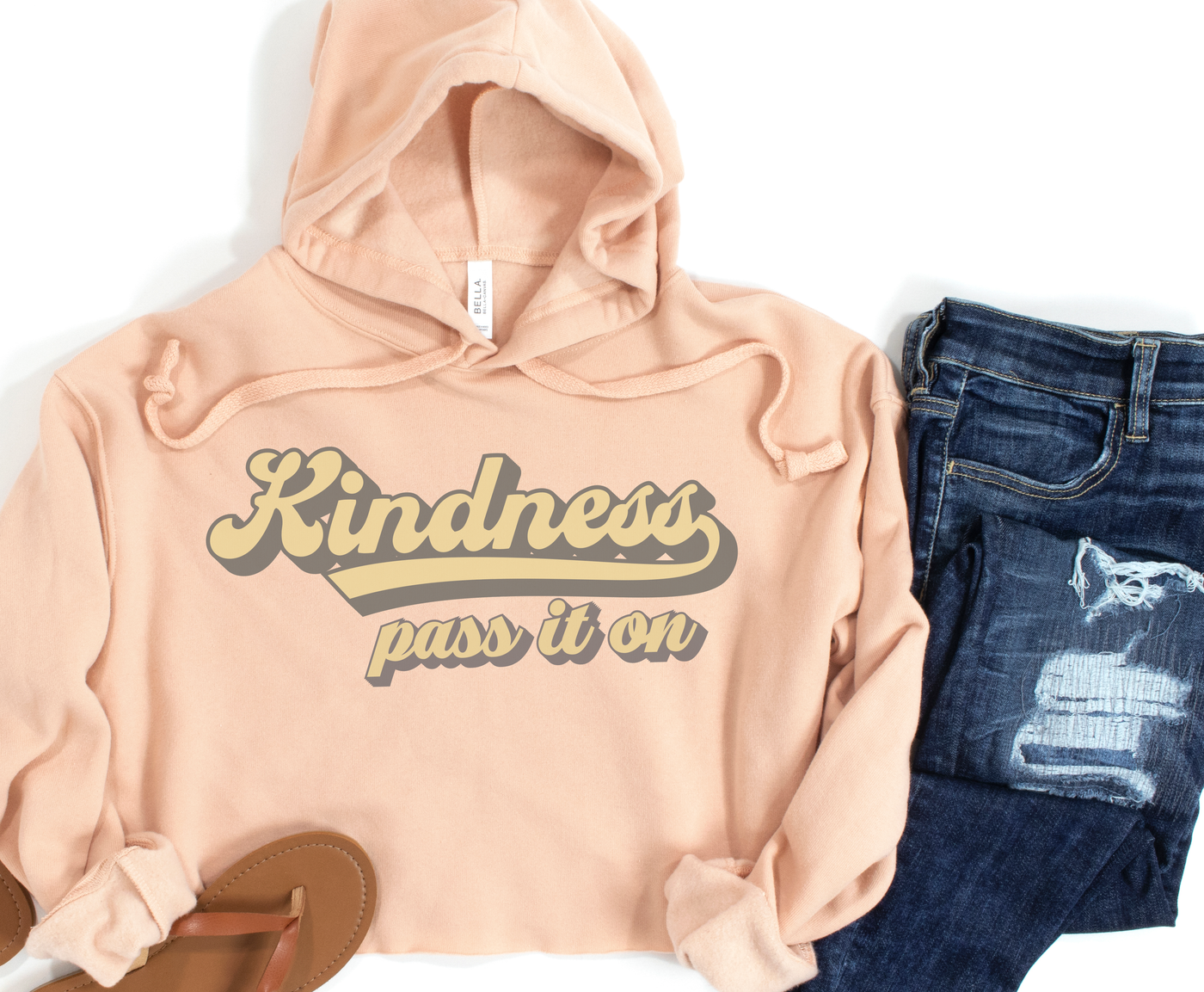 Kindness Crop Hoodie