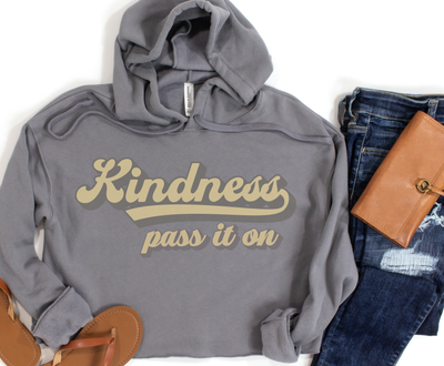 Kindness Crop Hoodie