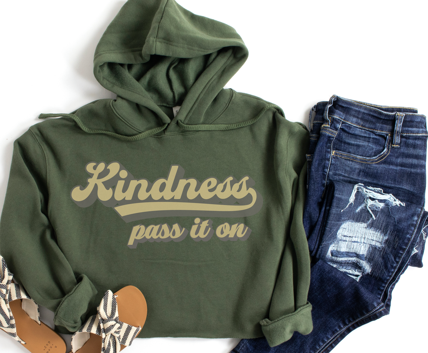 Kindness Crop Hoodie