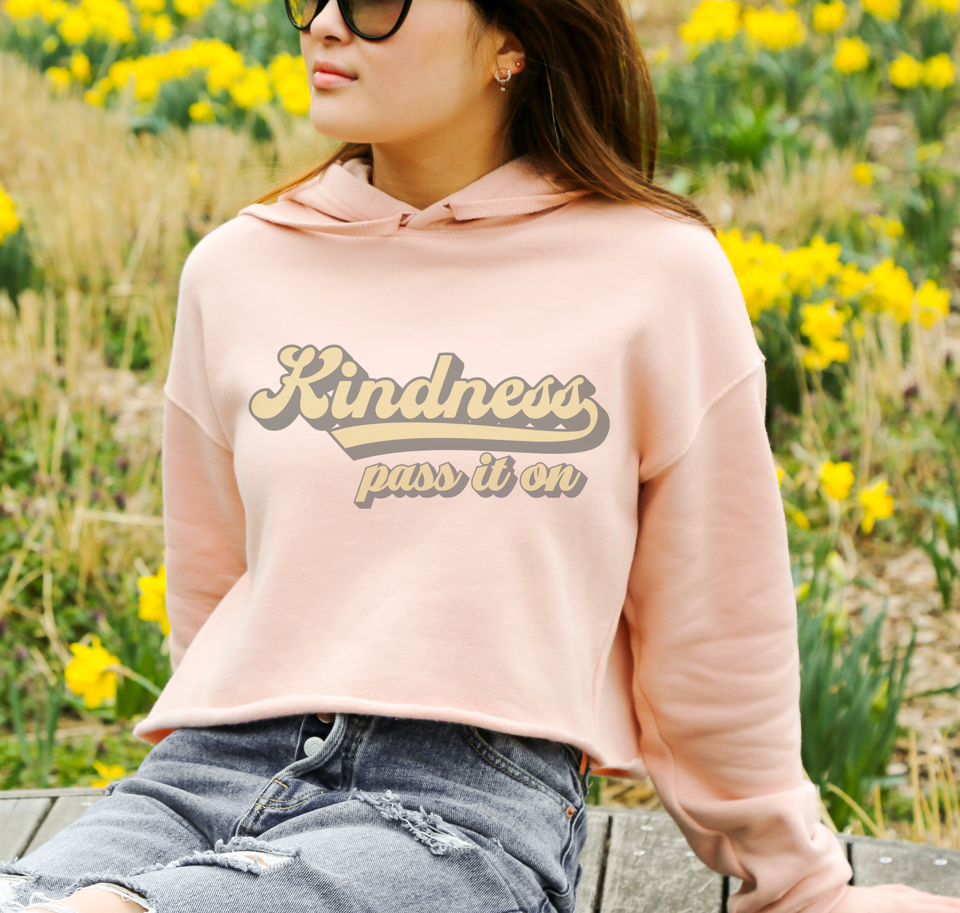 Kindness Crop Hoodie