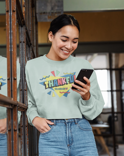 Thankful Crop Sweatshirt