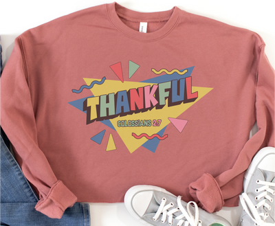 Thankful Crop Sweatshirt